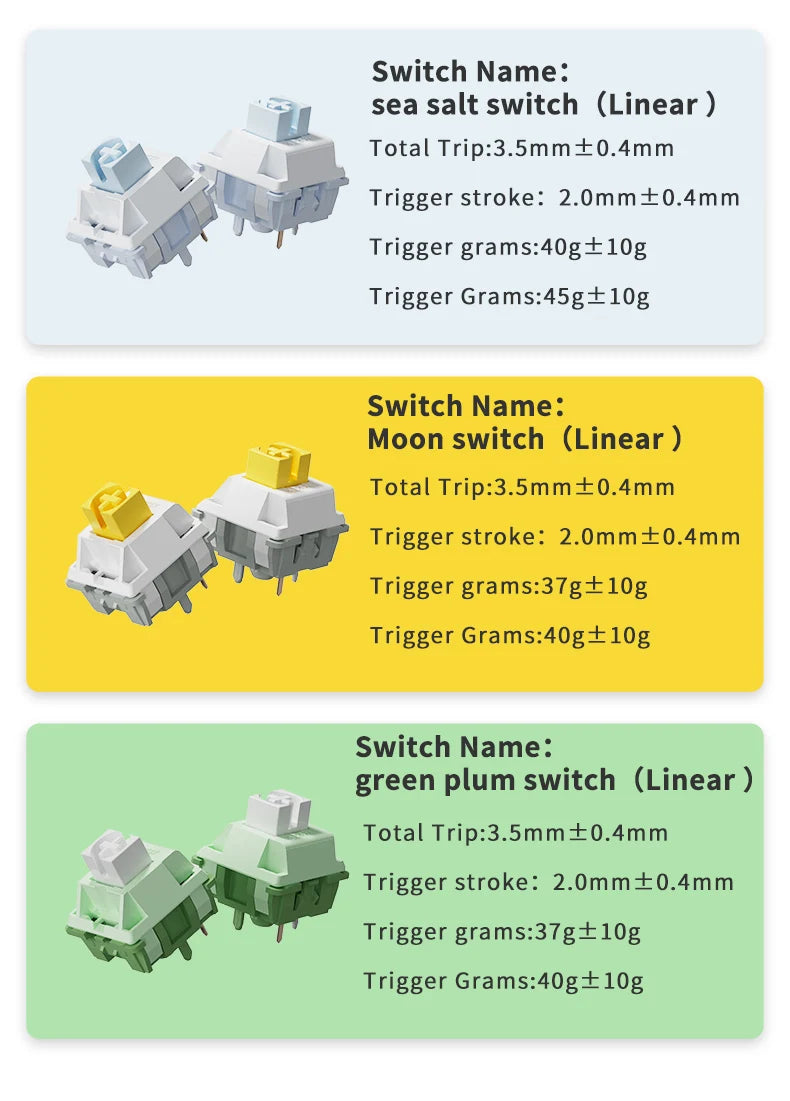 AJAZZ AK820 Mechanische Tastatur 70 % kompaktes Layout/RGB-Beleuchtung/Hot-Swap-fähige Switches, mit kabelgebundenem, kabellosem und Bluetooth-Betrieb