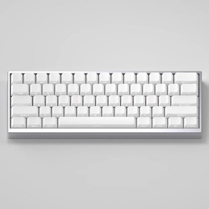 Black Side Engraved Translucent Keycap PBT 130 Key OEM Keyboard Keychain Compatible with 61/75/87/104/108 Mechanical Keyboards