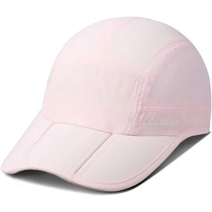 GADIEMKENSD Quick-Drying Foldable Portable Baseball Caps For Men Summer Sea Wave Embroidery Unisex Sport Sun Hats Snapback Cap
