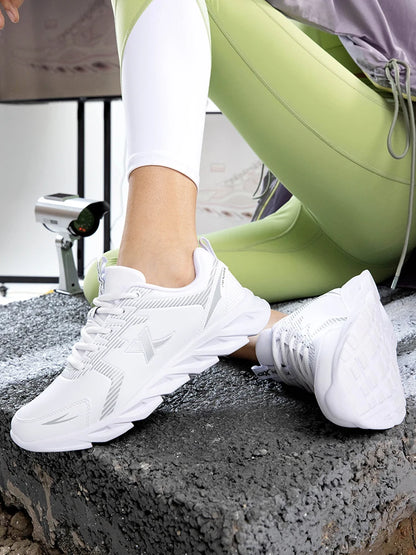 Pantofi de alergare Xtep, pantofi sport antiderapanti și moi pentru femei, cu parte superioară din piele, cu amortizare a șocurilor, adidași pentru femei 879318110073