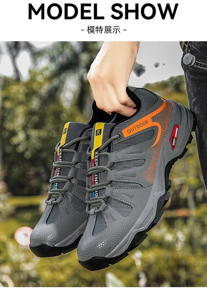 New Outdoor Men's Shoes Men's Anti-Slip Mountaineering Shoes Travel Hiking Adventure Footwear Fashionable Casual Sneakers