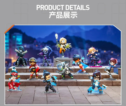 POP MART Overwatch Play of The Game Series Blind Box originale, Mystery Box a sorpresa, graziose action figure anime, ornamenti e statuette