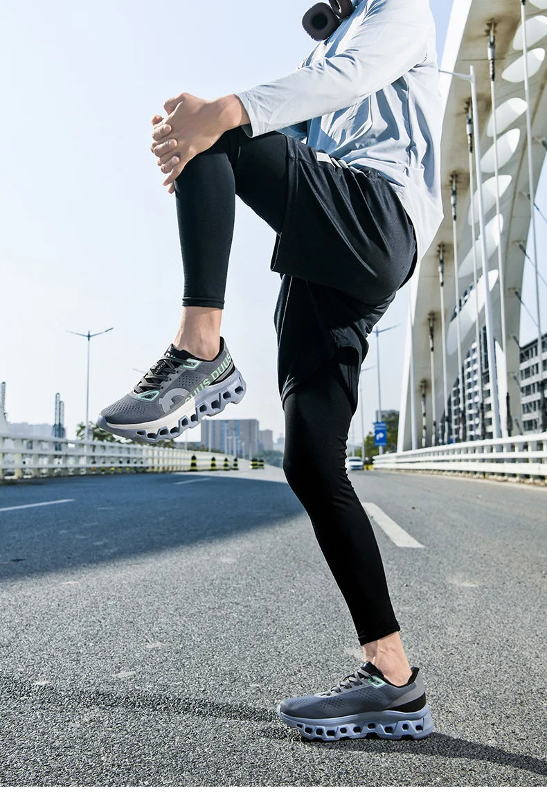 Men's Running Shoes Off-Road Cushioning Jogging Non-Slip Breathable Mesh Luxury Outdoor Couple Trainer Race Sneakers