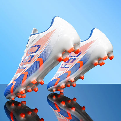Chaussures de football pour hommes, crampons AG FG pour terrains durs, amortissement des chocs, confort, résistance à l'usure, idéales pour les matchs sur gazon naturel.