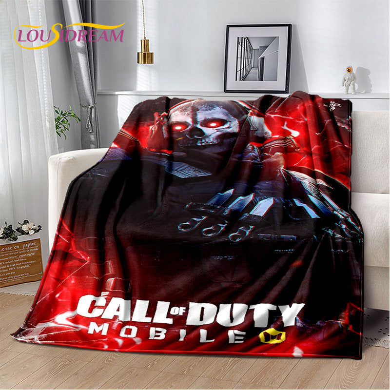3D COD,Call of Duty Game Gamer Soft Plush Blanket,Flannel Blanket Throw Blanket for Living Room Bedroom Beds Sofa Office Cover