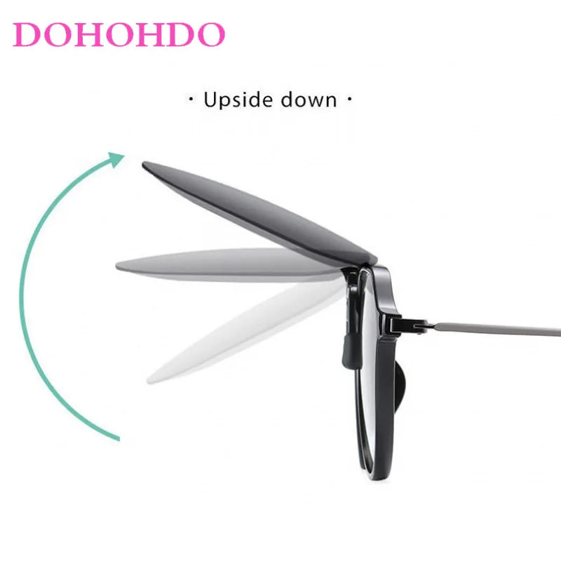 Men Fashion Clip On Polarized Sunglasses Lens Women Driver Flash Mirror Lens Sun Clips Glasses Cover Night Vision Eyewear UV400
