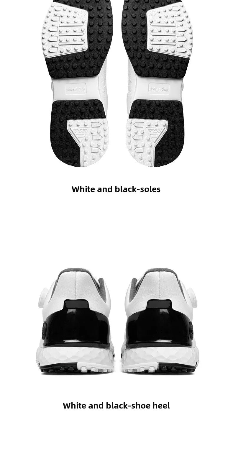 PGM Men's Golf Shoes Sneakers Comfortable Cushioning Knob Lace Waterproof and Anti Slip Height Increase XZ408