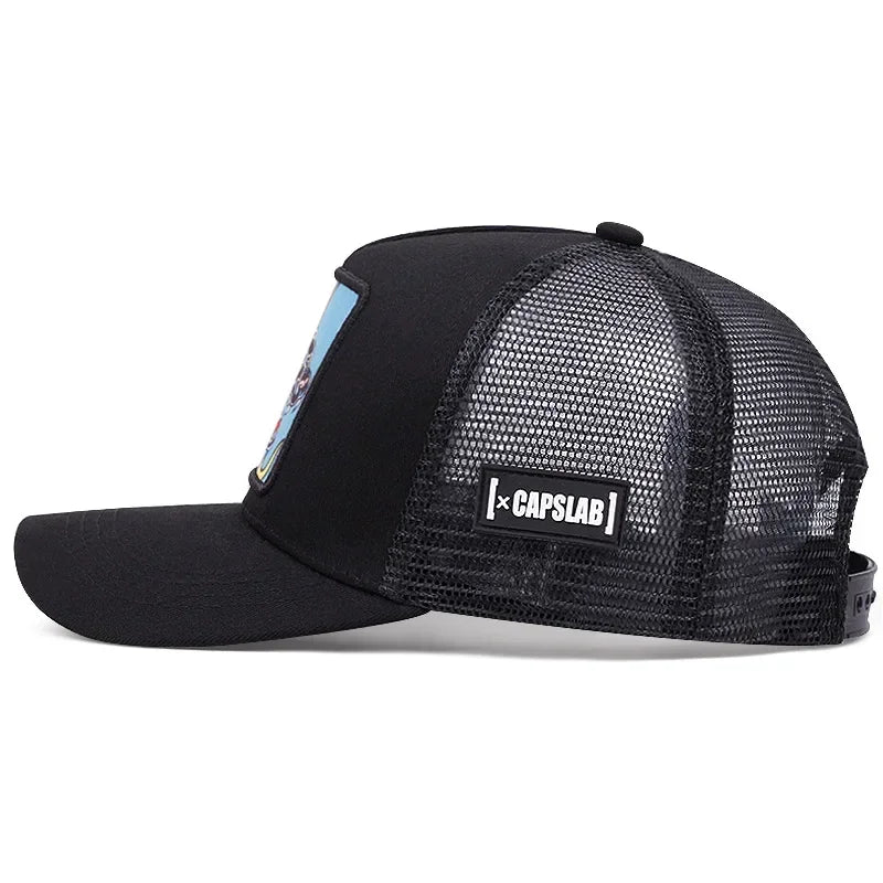 New High Quality Outdoor Sport Black Panther Baseball Cap Spring And Summer Embroidered Adjustable Unisex Hip Hop Dad Mesh Hat