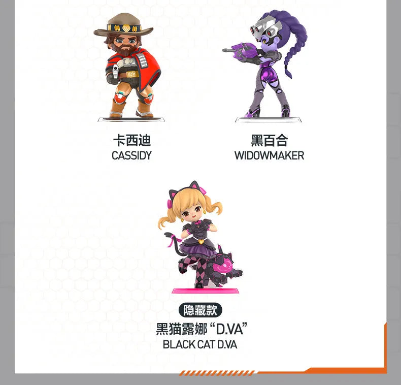 POP MART Overwatch Play of The Game Series Blind Box originale, Mystery Box a sorpresa, graziose action figure anime, ornamenti e statuette