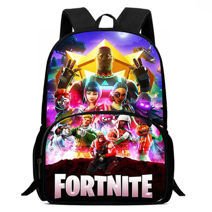 Suosittu FortniteS-peliaiheinen lasten reppu pojille ja tytöille, syntymäpäivälahja oppilaalle, koululaukku lapselle, suurikapasiteettinen kestävä retkeilyreppu