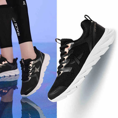 Pantofi de alergare Xtep, pantofi sport antiderapanti și moi pentru femei, cu parte superioară din piele, cu amortizare a șocurilor, adidași pentru femei 879318110073
