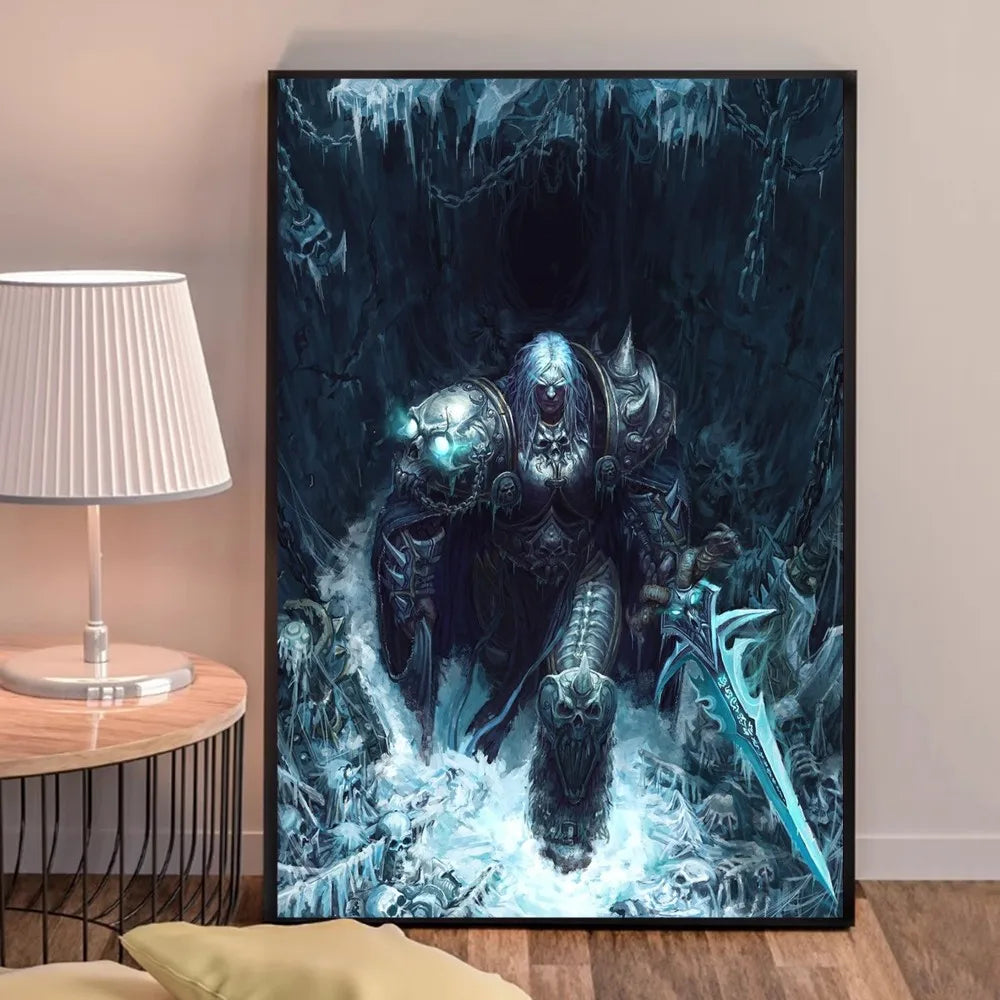 Poster za igru World of Warcraft, kvalitetni otisci i plakati, HD kvaliteta, zidna umjetnost, studija, kućni dekor