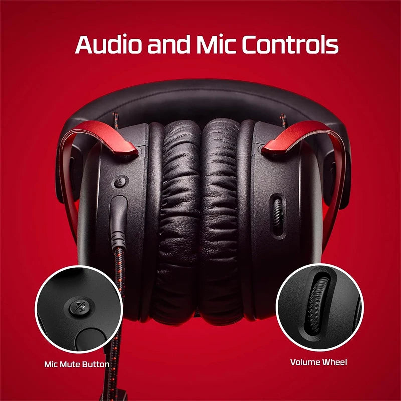 Cuffie da gaming cablate HyperX Cloud III con audio spaziale DTS X, driver da 53mm, microfono con cancellazione del rumore – Cuffie da gaming USB e 3.5mm per PC, PS5, Xbox, Switch