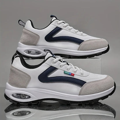 Trendy sportssko til mænd – lette, åndbare og moderne skridsikre sneakers med ruskindsdetaljer til stilfuld udendørs hverdagsbrug