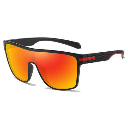 Oversized Square Fashion Sunglasses Monolithic UV400 Lens for Driving Vacation Daily Unisex Retro Shield Classic Elegance