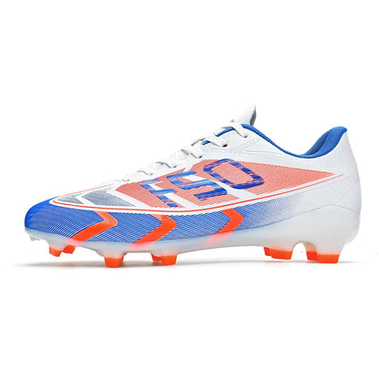 Professional Grass AG /FG Soccer Shoes PU Fabric Integrated Upper TPU Tough Sole Wear Resistant Anti-slip Youth Footwear