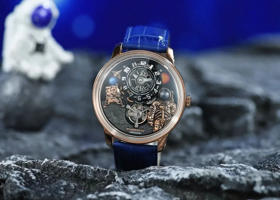 2025 PINDU Design Men Wristwatches Top Brand Luxury Robot Astronaut Space Series Watch Men Sapphire Luminous Waterproof Watches