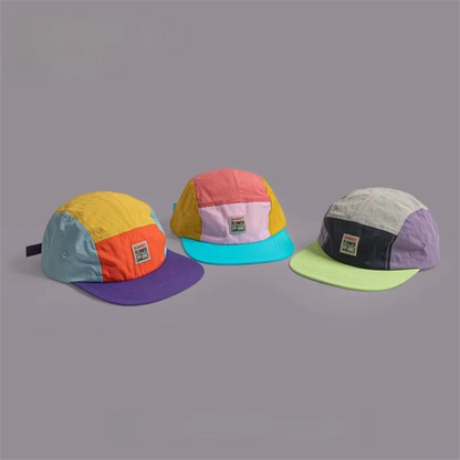 Retro Japanese Style Hip-hop Hats 5 Panel Thin Flat Brimmed Baseball Cap Quick-drying Breathable Sunscreen Hat Unisex