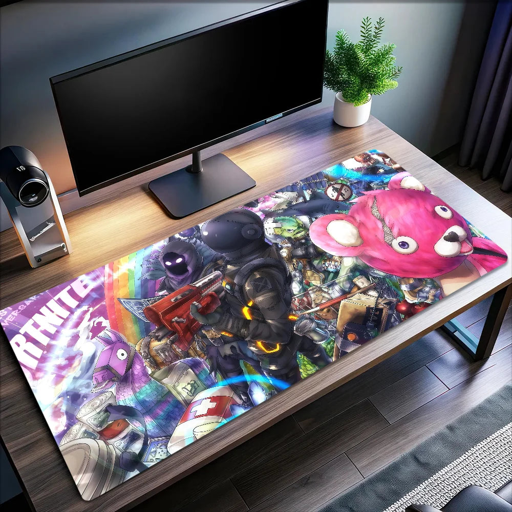 Mouse Pad Non-slip Game Lockedge Office Student Gaming Survival Thickened Large Writing F-FORTNITE Shooting Cushion MousePad