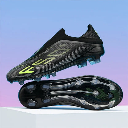 Nouvelles chaussures de football pour hommes, chaussures de match, crampons pour terrain en gazon, baskets de haute qualité, chaussures de futsal pour intérieur, chaussures montantes antidérapantes pour extérieur, meilleu