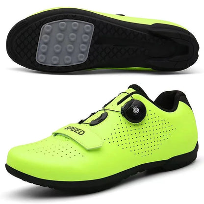 New Unisex Pedal Cycling Shoes, Flat Shoes Suitable for Mountain Sports, Pedal Self-Locking Cycling Shoes, Breathable Cycling Shoes