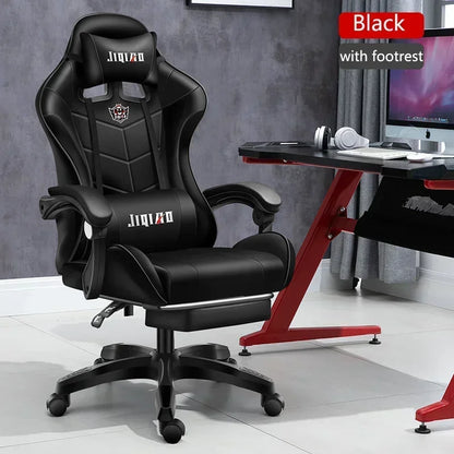 Ergonomic Gaming Chair with Massage Function, RGB Light Swivel Recliner Office Chair, Adjustable High Quality Computer Gamer Chair