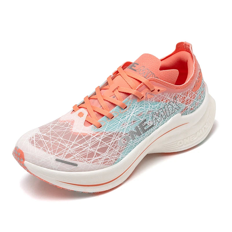 ONEMIX New Nylon Carbon Plate Marathon Running Shoe Pro Tests Stable Support For Shock-Absorbing Ultralight Bounce Sneakers