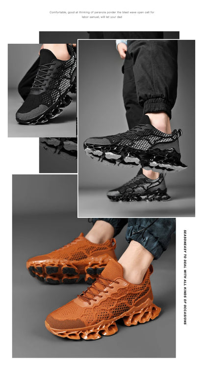 chaussure homme Baskets blanches de luxe pour hommes, chaussures de course décontractées, mocassins à la mode