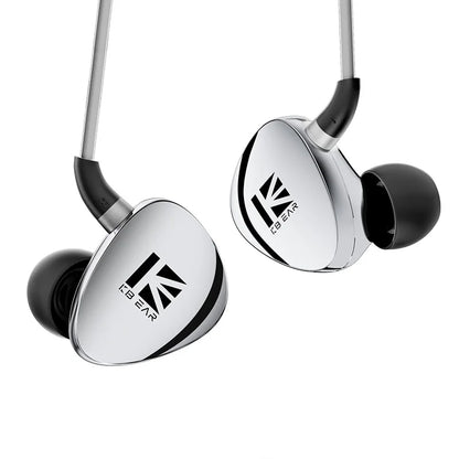 KBEAR TB01 Chrono IEMS – Écouteurs intra-auriculaires filaires avec basses profondes, casque de jeu pour le streaming en direct, boîtier entièrement métallique en alliage de zinc