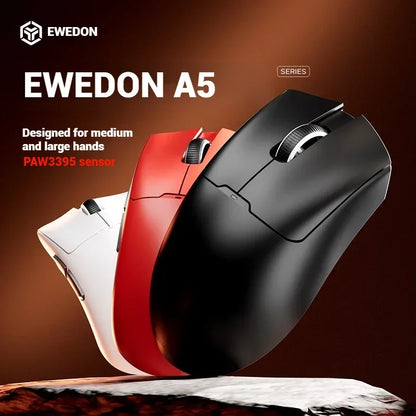 EWEADN A5 Pro Ultra wireless Lightweight Mouse Three-mode Paw3395/3311 22K/26KDPI  Low Latency Gaming Mouse