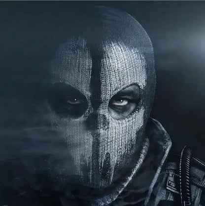 Unisex Ghost Print Skull Motorcycle Face Mask War Game Call Of Duty MWII 2022 COD Ghost Simon Riley Balaclava Mask For Adult