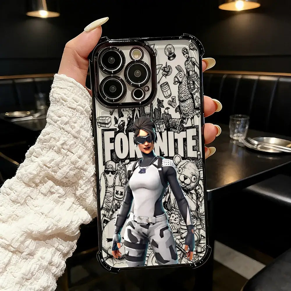 Popular Game FortniteS Plating Phone Case For Samsung A37, A57, A07, A36, A16, A35, A55, A25, A26, A05s, A15, A54, A34, A24, A14, A05, A04 4G 5G