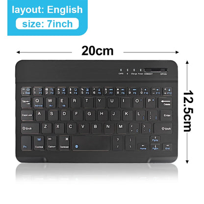 Mini tastiera Bluetooth RGB, tastiera wireless da 10 inch retroilluminata con touchpad, per iOS, Android, Windows e iPad