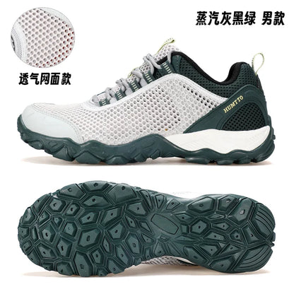 HUMTTO Hiking Shoes Men Breathable Outdoor Sports Climbing Shoes Hunting Shoes Women Trekking Sneakers Ankle Boots Tactical Shoe