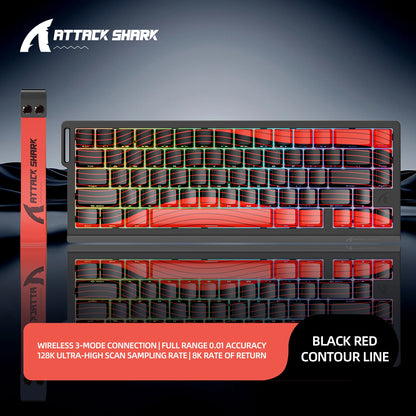 Magnetic Gaming Keyboard ATTACK SHARK X68HE X68PRO HE and FREEWOLF F68 Wired F68Pro Wireless for Pro Gaming 0.01mm Rapid Trigg