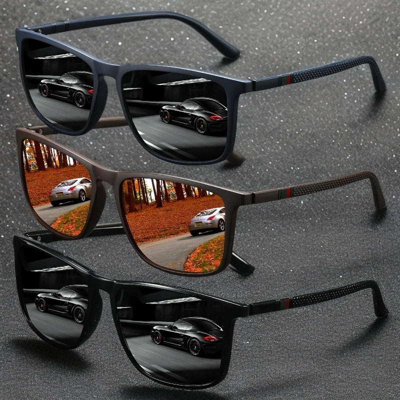 Square Polarized Sunglasses Men Women Silm Popular Sun Glasses For Driving Fishing Shades
