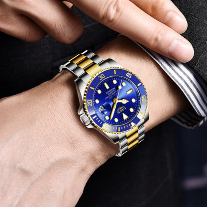 LIGE men’s watch – Quartz chronograph, water-resistant, casual yet professional style, a luxury fashion accessory from a leading brand.
