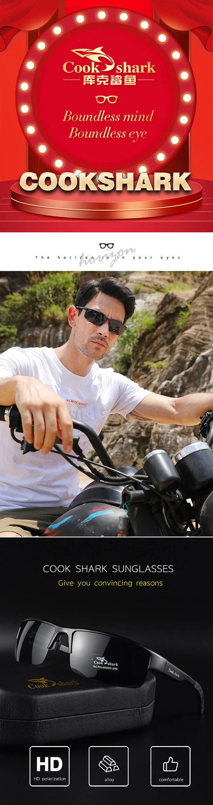 Cook sunglasses for men driving with UV-proof discoloration sunglasses polarized day and night glasses