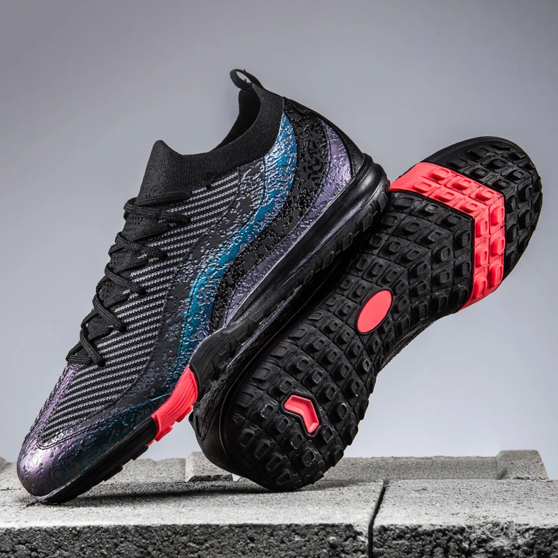 Chaussures de football pour hommes, respirantes, pour l'entraînement, livraison directe, crampons de sport pour matchs, chaussures de football FG/TF, ultra-légères, à crampons longs