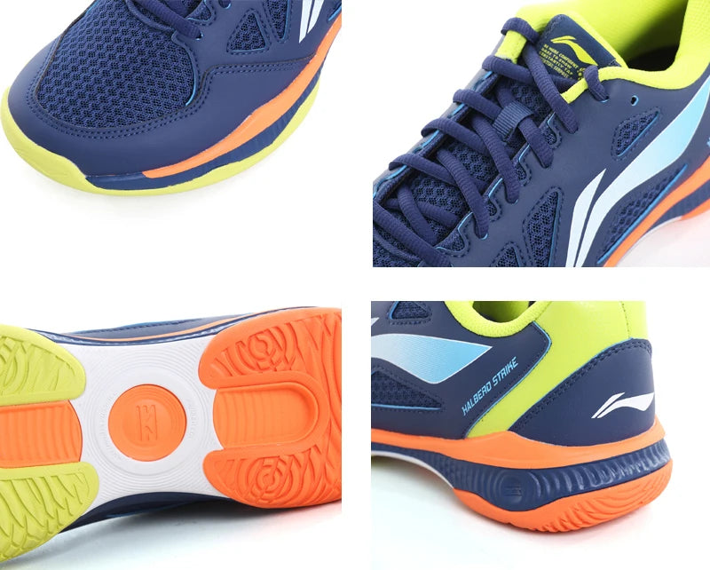 Li-Ning Unisex HALBERD STRIKE Badminton Shoes Breathable Comfortable LiNing Men Women Training Sneakers AYTV021