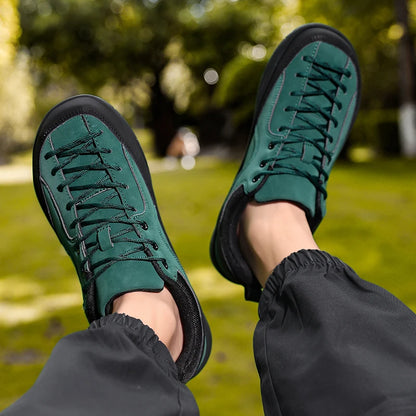 2026 nye brede herresko – minimalistiske barfodssneakers til vandring, zero drop-løbesko, udendørs sneakers med bred tåboks og skridsikker sål