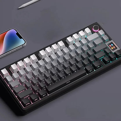 2025 New Original Daylight Cherry Keycaps PBT Translucent Gradient Color Side Engraving Personalized for MX Mechanical Keyboards
