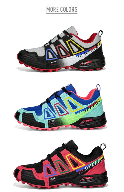 Women’s Waterproof Hiking Shoes Outdoor Sports Shoes Women’s Walking Travel Sports Shoes Bicycle Sports Shoes Running Sports Shoes