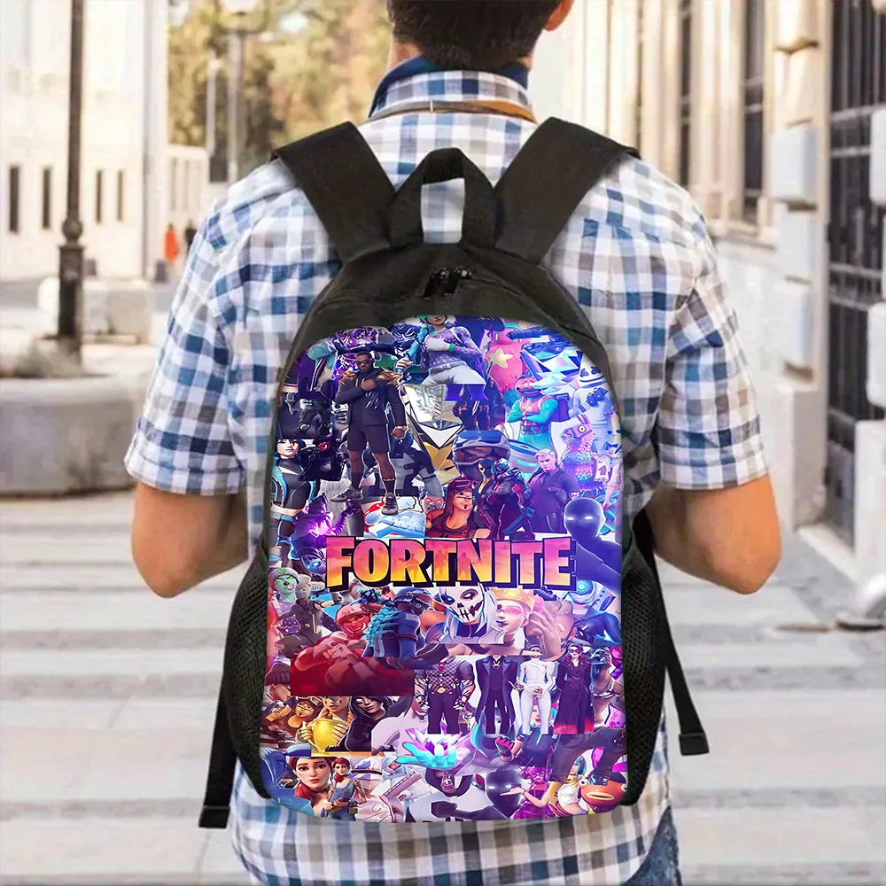 Child School Backpack with Shoulder Bag and Pencil Case School Bags for Hot Game Design Fortnite Boys and Girls Best Gift