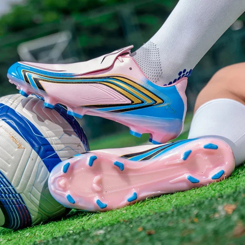 Nouvelles chaussures de football pour hommes, baskets de match, chaussures de futsal antidérapantes, crampons pour terrain en herbe, chaussures de football d'intérieur, légères, de haute qualité, pour l'extérieur