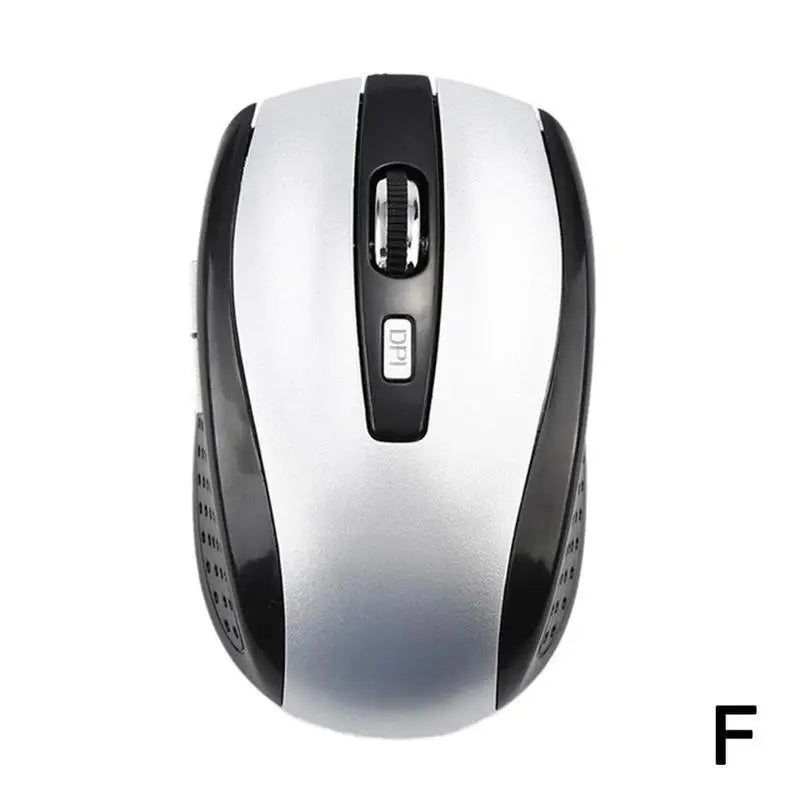 Ratón inalámbrico óptico 2.4GHz con receptor USB para gaming, 6 botones, para ordenador PC, portátil y accesorios