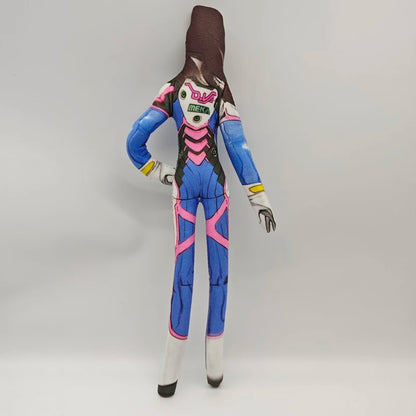 26cm pluszowa figurka z elastycznym drutem do różnych pozycji – Overwatch D.Va / Doomfist / Genji / Widowmaker, pluszowa lalka коллекkcjonerska