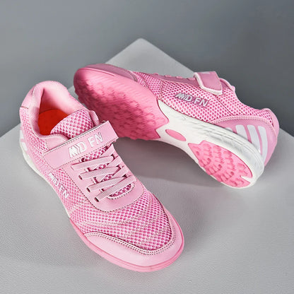 Stylish and Comfortable Boys' and Girls' Training Game Sneakers for Indoor and Outdoor Lawn, Youth Student Soccer Shoes Sizes 29-39