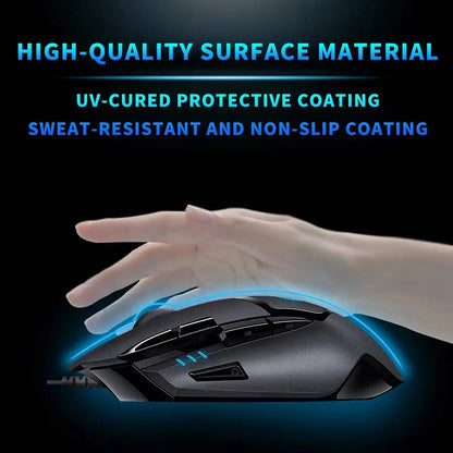 Mouse gaming Logitech G402 Fusion Engine Tech, 4 impostazioni DPI, processore 32-bit, antiscivolo, per gaming competitivo professionale