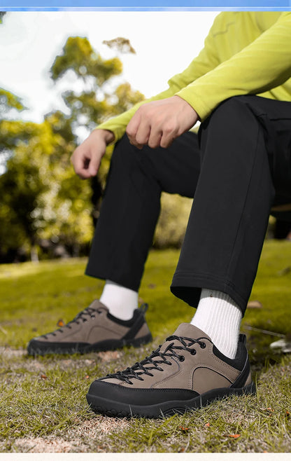 2026 nye brede herresko – minimalistiske barfodssneakers til vandring, zero drop-løbesko, udendørs sneakers med bred tåboks og skridsikker sål